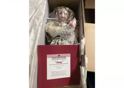 Ashton Drake Porcelain Collectible Doll "Miss Amy March"